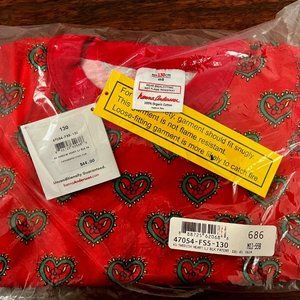 Hanna Andersson Heart Long Sleeved Pajamas Organic Cotton